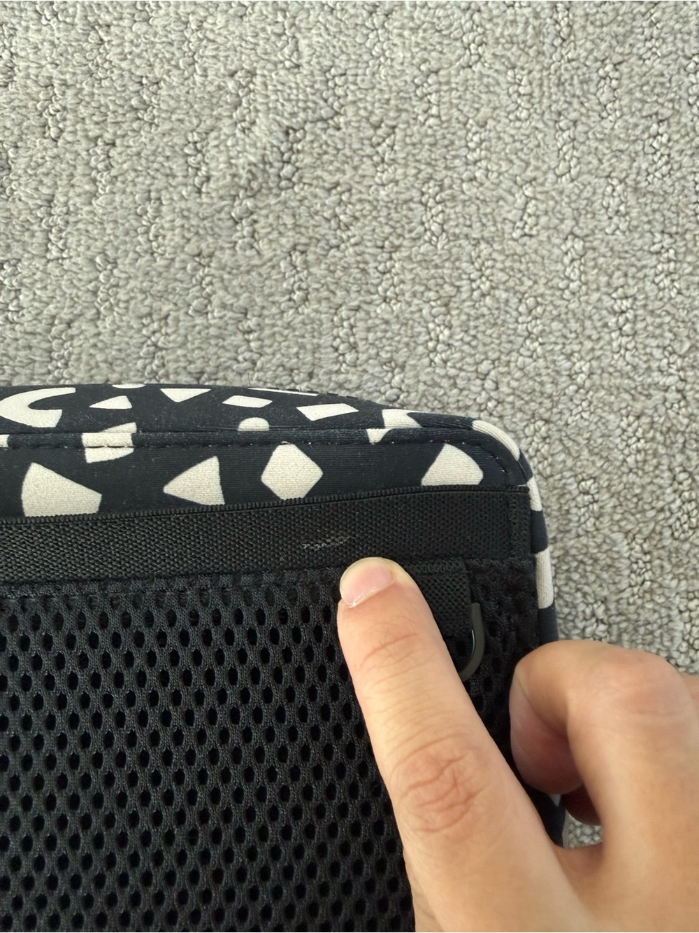 Dagne Dover Arlo Tech Pouch in the "Block Party" Geometric Print - Picture 4 of 11